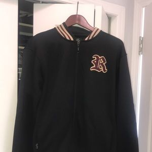 Roots Fleece Varsity Letterman’s Jacket